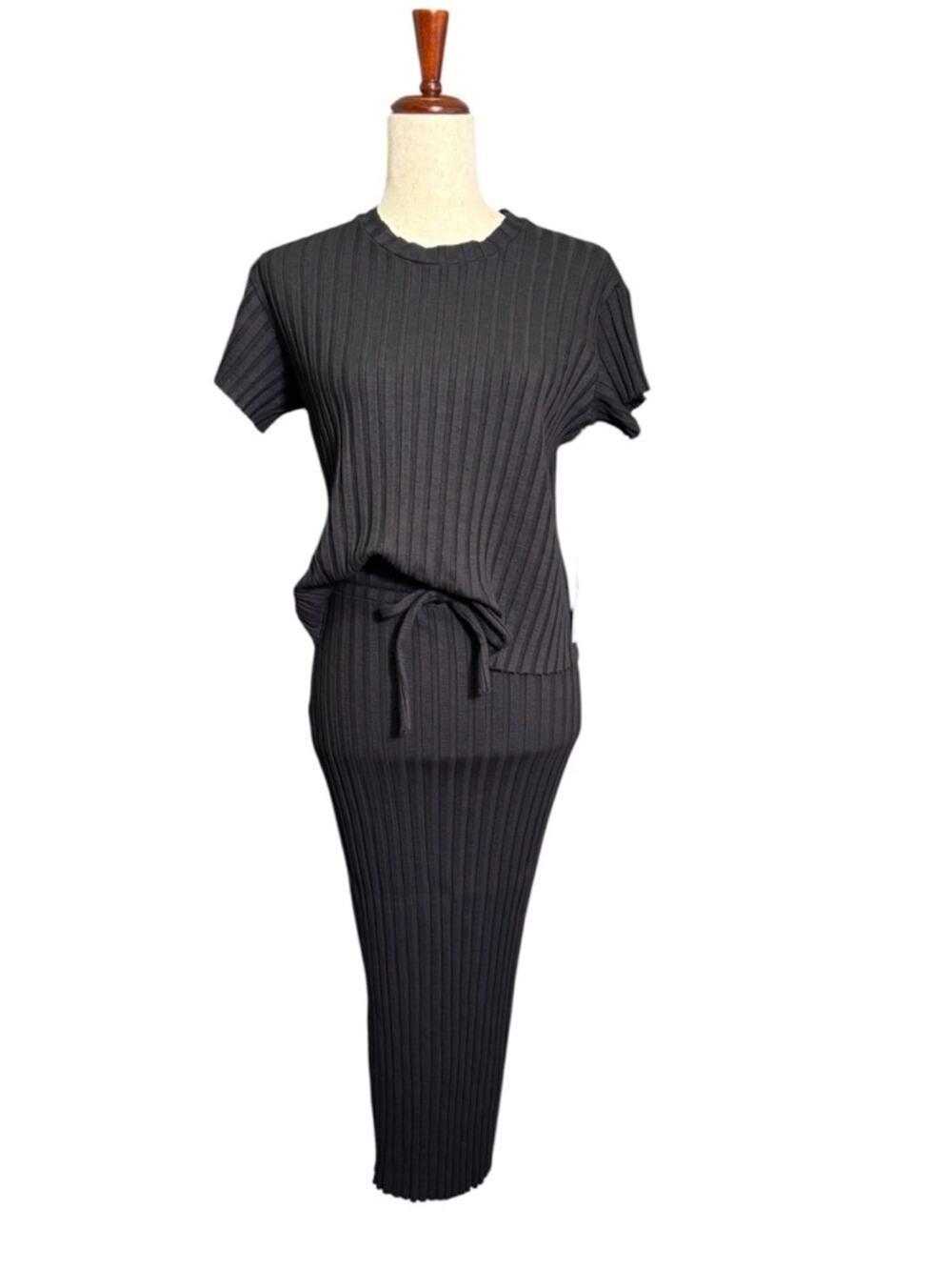 NWT Anthropologie Stateside Matching Set Skirt Top Ribbed Co-Ord Set Small 0554
